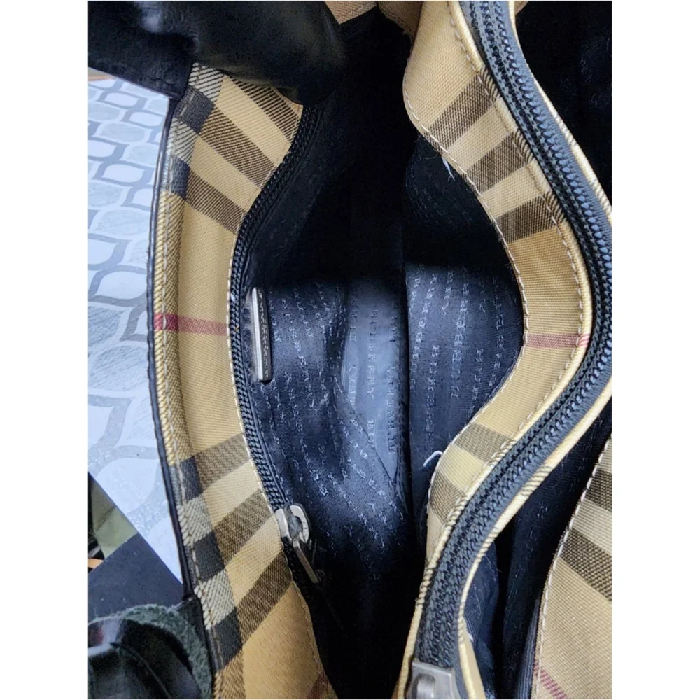 BURBERRY Vintage Nova Check Hand Bag Beige/Black - Picture 13 of 14
